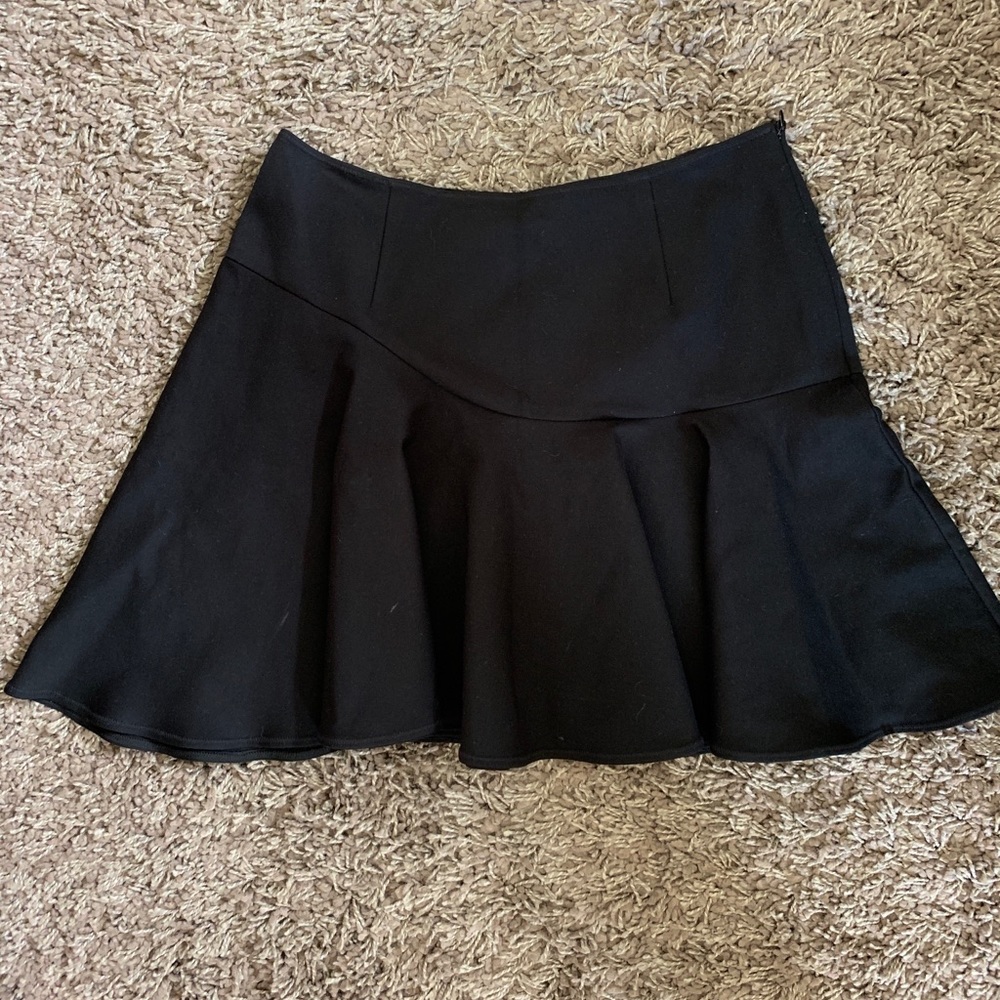 Jonathan Simkhai black pointe mini skirt